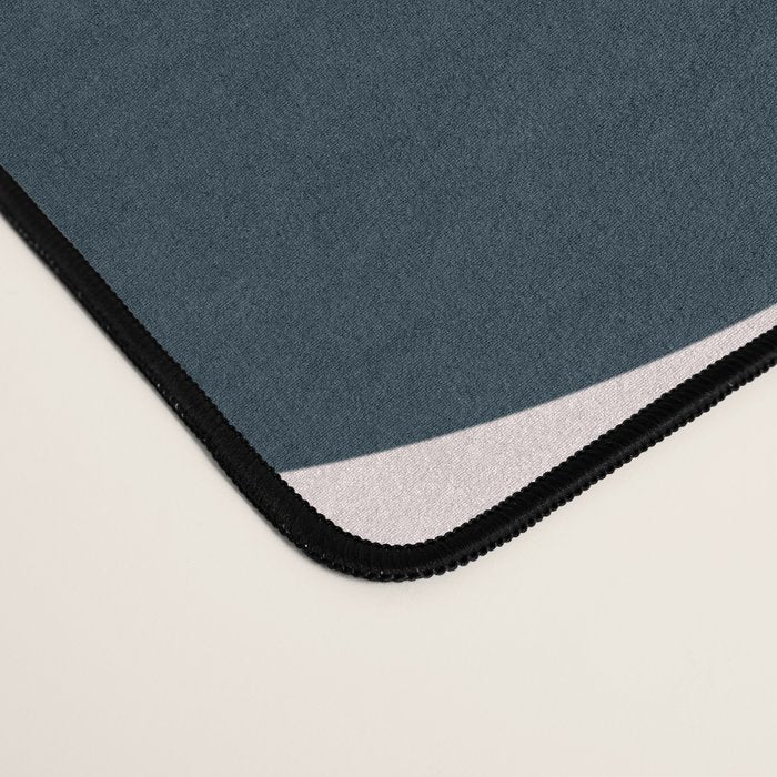 Retro Round Pattern - Dark Blue Desk Mat Gallery Image 4