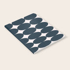 Retro Round Pattern - Dark Blue Notebook Gallery Image 2