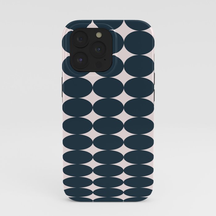 Retro Round Pattern - Dark Blue iPhone Case Gallery Image 39