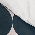 Retro Round Pattern - Dark Blue Comforter Gallery Image 4