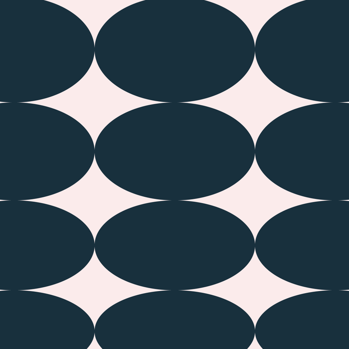 Retro Round Pattern - Dark Blue Coffee Mug Gallery Image 2