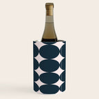 Retro Round Pattern - Dark Blue Wine Chiller Gallery Image 1