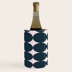 Retro Round Pattern - Dark Blue Wine Chiller Gallery Image 2