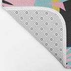 Loopy - wacka designs abstract bird toucan tropical memphis throwback retro neon 1980s style pop art Bath Mat Gallery Image 2