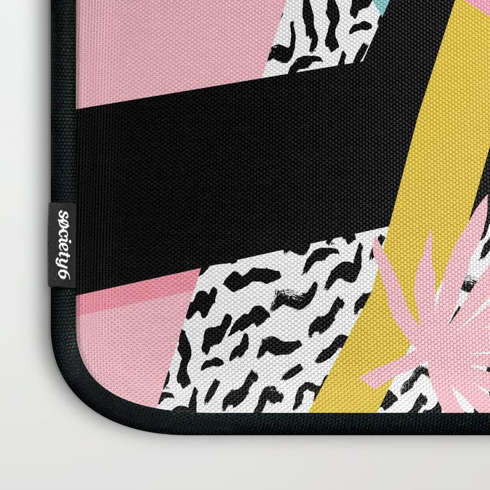Loopy - wacka designs abstract bird toucan tropical memphis throwback retro neon 1980s style pop art Laptop Sleeve Gallery Image 3