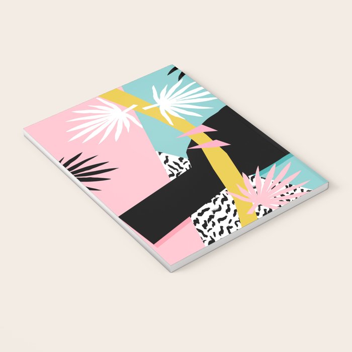 Loopy - wacka designs abstract bird toucan tropical memphis throwback retro neon 1980s style pop art Notebook Gallery Image 3