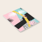 Loopy - wacka designs abstract bird toucan tropical memphis throwback retro neon 1980s style pop art Notebook Gallery Image 3