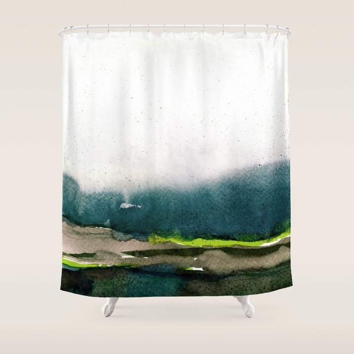 layers of colour 1 Shower Curtain Gallery Image 1