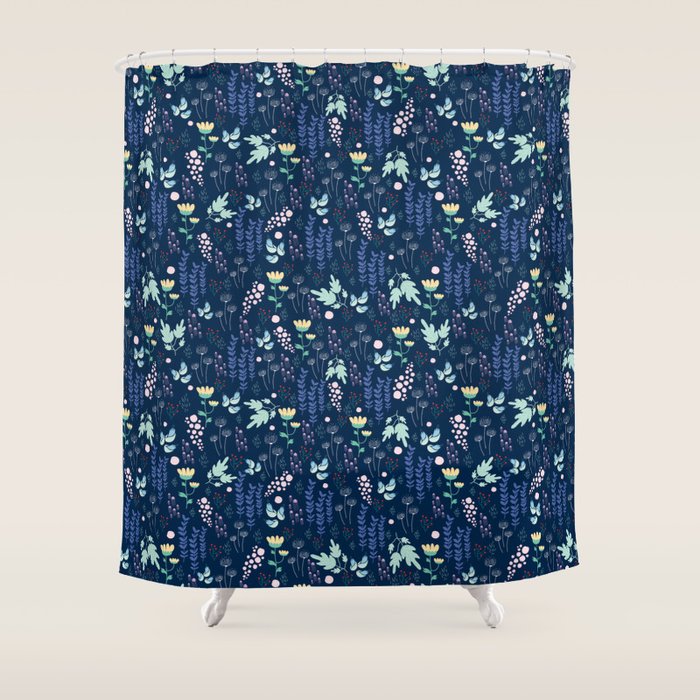 Blue water Shower Curtain