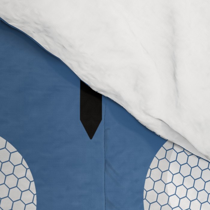 Golf Ball & Tee Pattern (Blue) Comforter Gallery Image 4