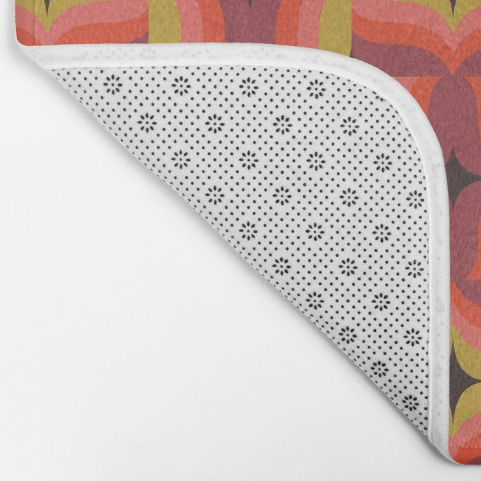 Retro Crimson Ceramic Bath Mat Gallery Image 2