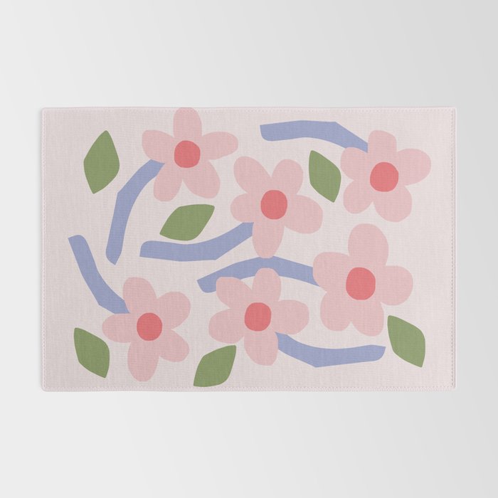 Floral dance - pastel Rug Gallery Image 2