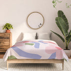 Floral dance - pastel Comforter Gallery Image 3