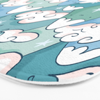 Cute mountains in clouds Bath Mat Gallery Image 3