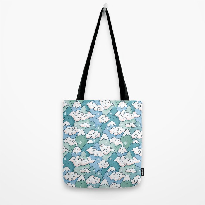 Cute mountains in clouds Tote Bag Gallery Image 2