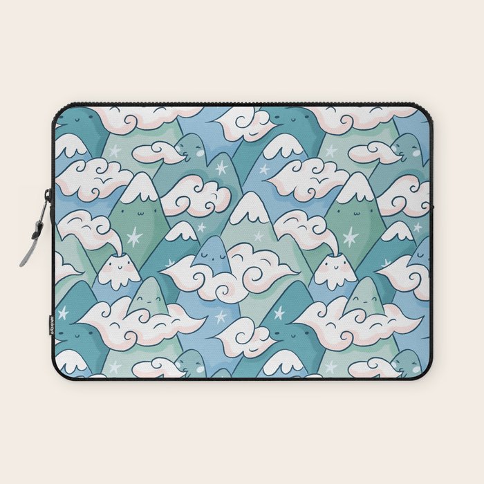 Cute mountains in clouds Laptop Sleeve Gallery Image 1