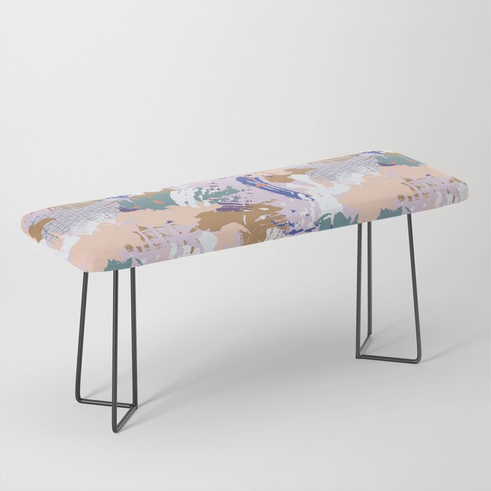Abstract brush stroke madness Bench Gallery Image 1
