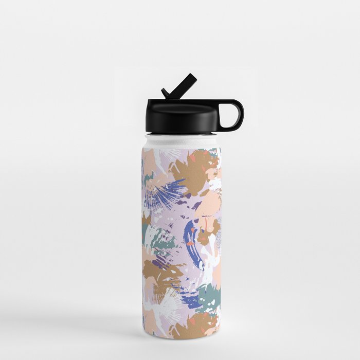 Abstract brush stroke madness Water Bottle Gallery Image 1