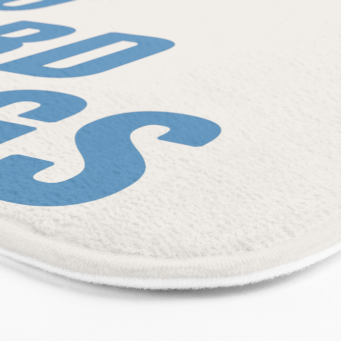 You Can Do Hard Things Cream & Blue Bath Mat Gallery Image 3