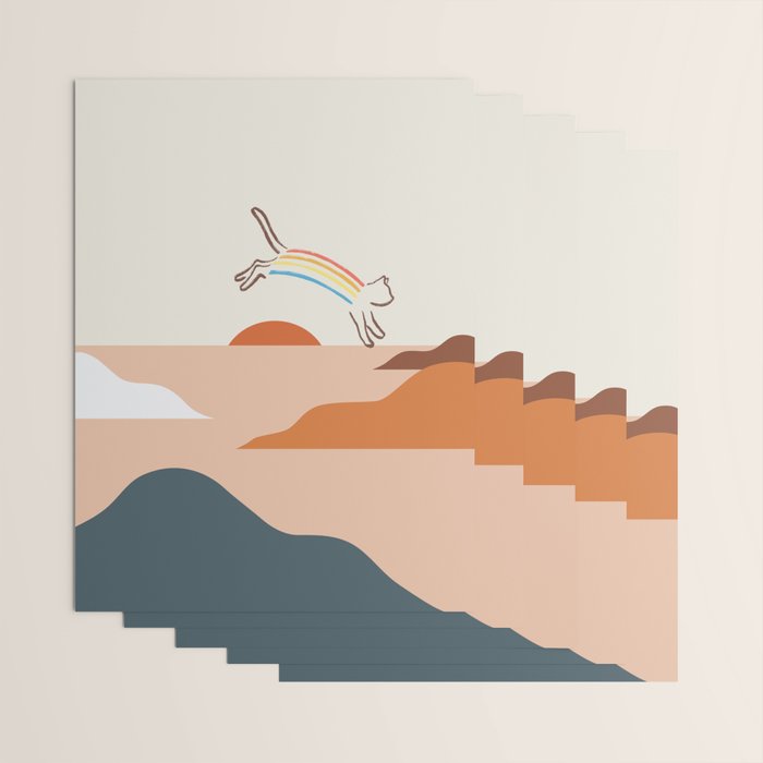 Cat Landscape 31C Wrapping Paper Gallery Image 3