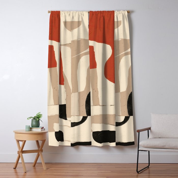 Terracotta Talk Window Curtain Gallery Image 5