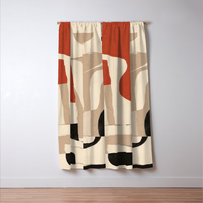 Terracotta Talk Window Curtain Gallery Image 3