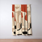 Terracotta Talk Window Curtain Gallery Image 3