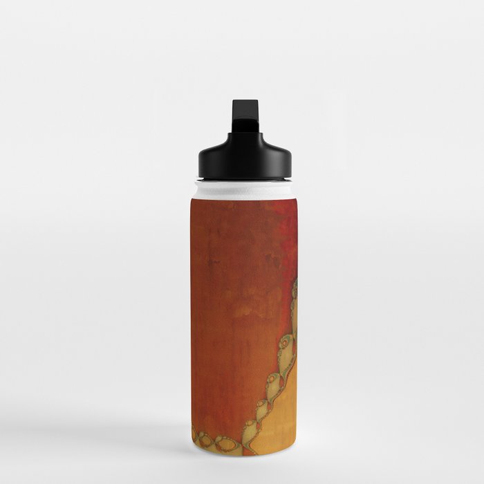 Southwestern Sunset 2 -copper ochre sienna olive gold Water Bottle Gallery Image 3