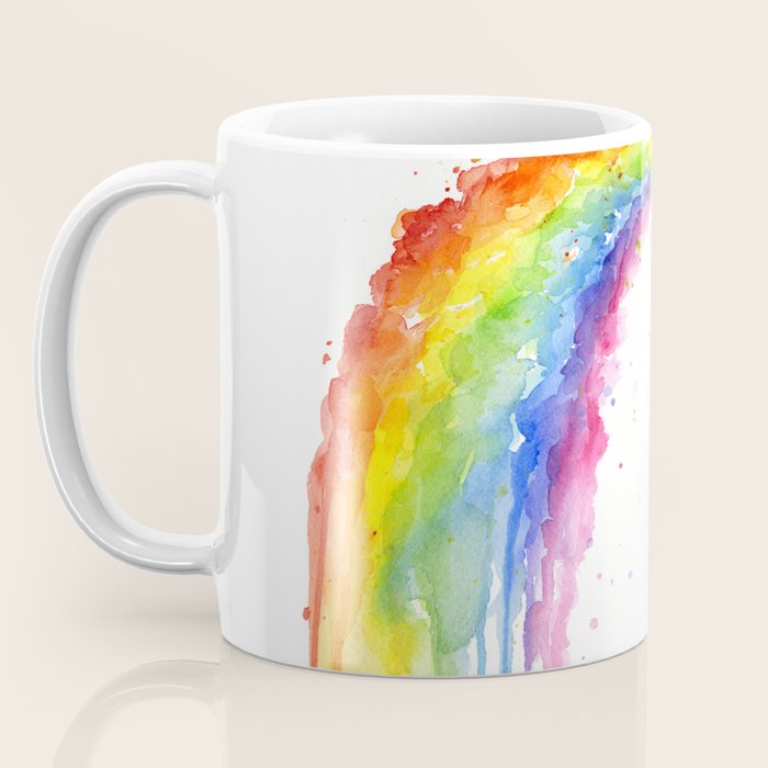 Baby Elephant Spraying Rainbow Coffee Mug Gallery Image 3