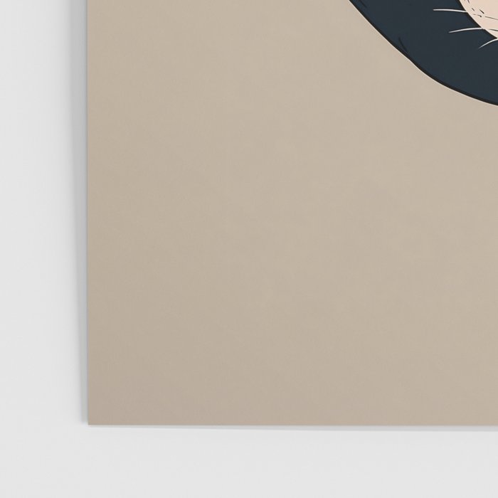 Yin Yang Cats Illustration Poster Gallery Image 3