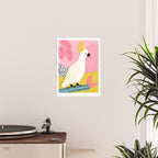 FeelFree - memphis throwback retro bird tropical nature animal parrot cockatoo 1980s 80s pop art Poster Gallery Image 2