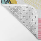 FeelFree - memphis throwback retro bird tropical nature animal parrot cockatoo 1980s 80s pop art Bath Mat Gallery Image 2