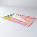 FeelFree - memphis throwback retro bird tropical nature animal parrot cockatoo 1980s 80s pop art Rug Gallery Image 3