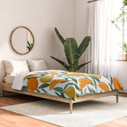 Citrus Fruit Pattern Lemons Oranges Botanical Design Comforter Gallery Image 2