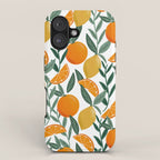Citrus Fruit Pattern Lemons Oranges Botanical Design iPhone Case Gallery Image 1