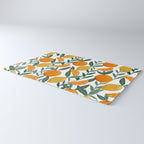 Citrus Fruit Pattern Lemons Oranges Botanical Design Rug Gallery Image 3