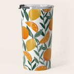 Citrus Fruit Pattern Lemons Oranges Botanical Design Travel Mug Gallery Image 3