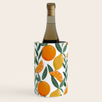 Citrus Fruit Pattern Lemons Oranges Botanical Design Wine Chiller Gallery Image 1