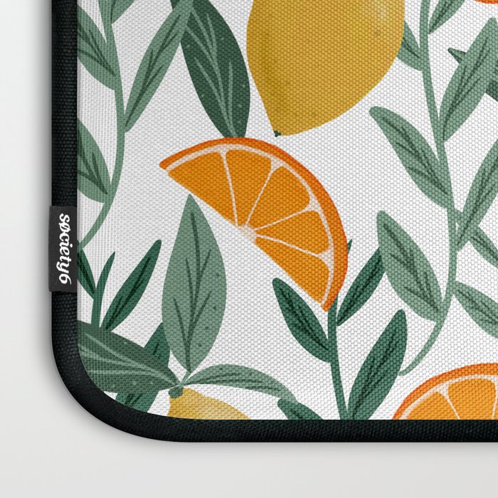 Citrus Fruit Pattern Lemons Oranges Botanical Design Laptop Sleeve Gallery Image 3