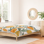 Citrus Fruit Pattern Lemons Oranges Botanical Design Duvet Cover Gallery Image 2