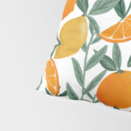 Citrus Fruit Pattern Lemons Oranges Botanical Design Pillow Sham Gallery Image 4