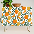 Citrus Fruit Pattern Lemons Oranges Botanical Design Credenza Gallery Image 1