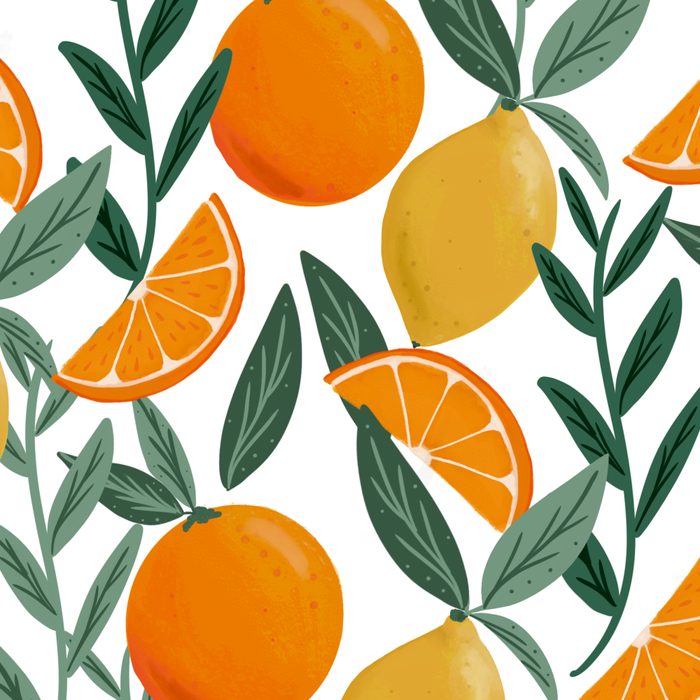Citrus Fruit Pattern Lemons Oranges Botanical Design Coffee Mug Gallery Image 2
