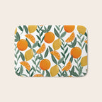 Citrus Fruit Pattern Lemons Oranges Botanical Design Bath Mat Gallery Image 1