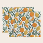 Citrus Fruit Pattern Lemons Oranges Botanical Design Placemat Gallery Image 1