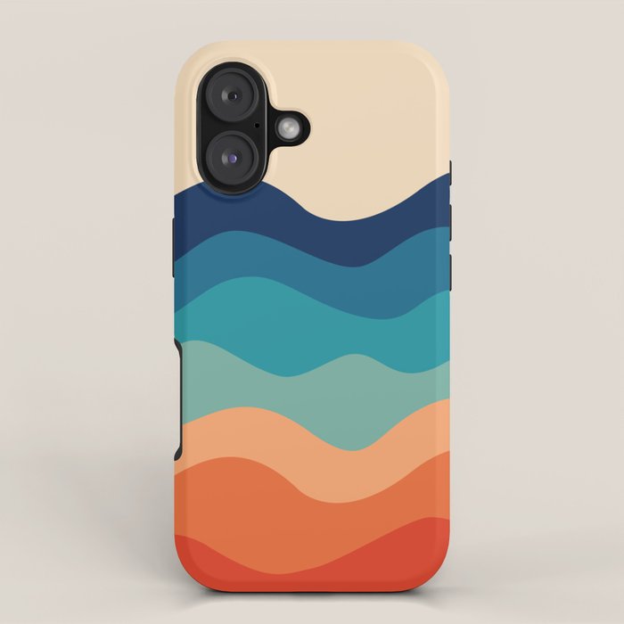 Retro 70s Waves iPhone Case Gallery Image 1