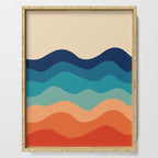 Retro 70s Waves Serving Tray Gallery Image 1