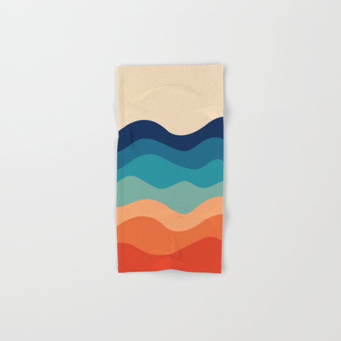 Retro 70s Waves Bath Towel Gallery Image 1