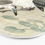 Herons in the rain - Japanese vintage woodblock print Bath Mat Gallery Image 3