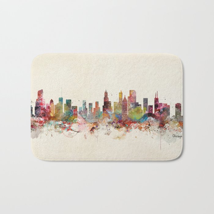 chicago illinois Bath Mat Gallery Image 1